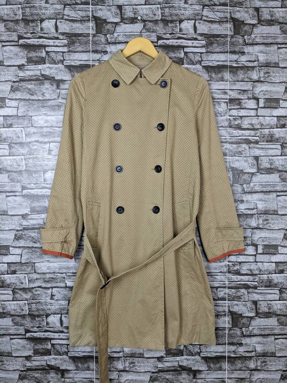 Vintage 90s Technicolor Trench by Paul Smith Black Longcoat - Etsy