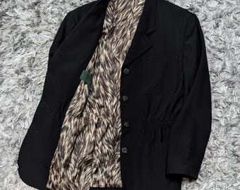 Vintage 90s Jean Paul Gaultier Homme Black Three Button Suit W
