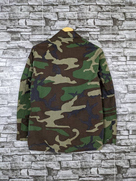 Vintage US Army Camo Woodland M65 Jacket Outerwear Gr… Gem