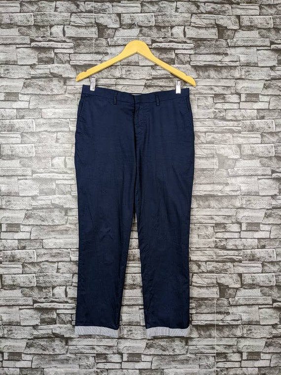 Premium Navy Check Trousers - Pants - Clothing - TOPMAN USA | Checked  trousers, Clothes, Pants outfit