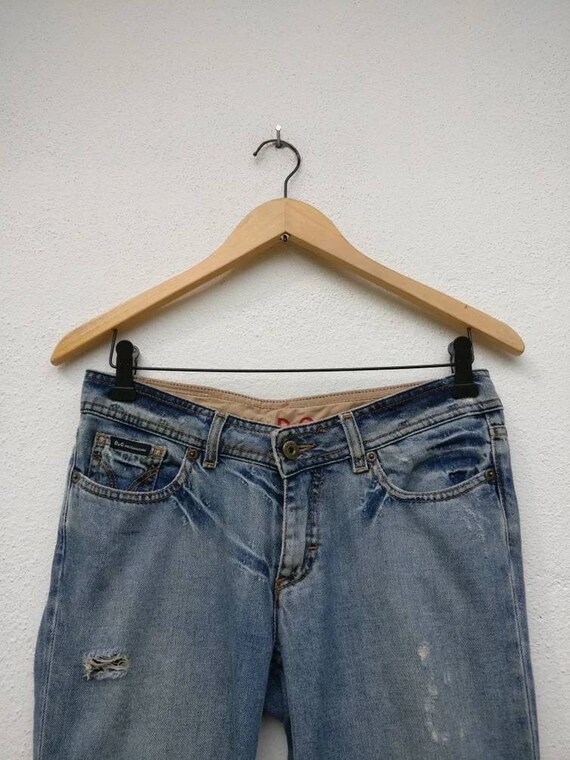 Vintage Dolce \u0026 Gabbana Distressed Femme Denim Flare Jeans | Etsy