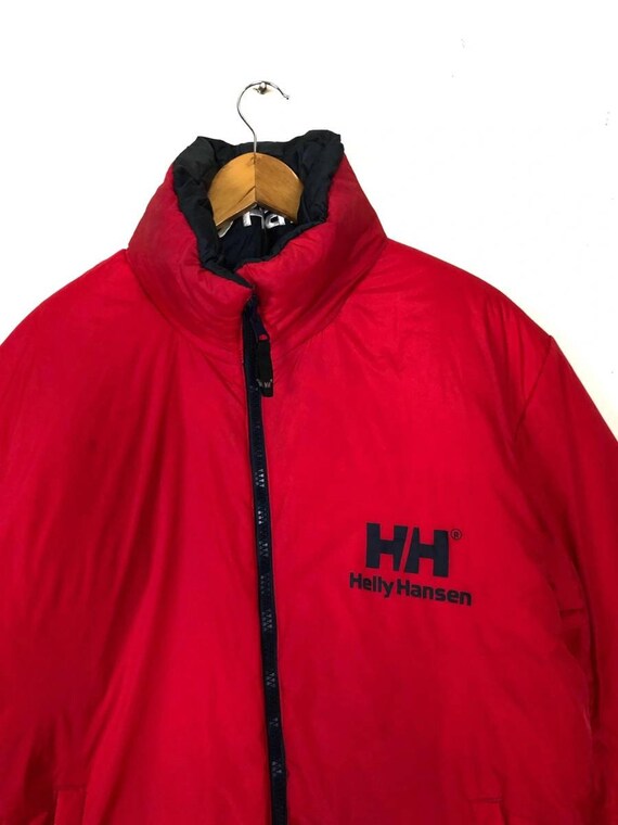 Vintage 90s Vintage Red Spellout Helly Hansen Dow… - image 3