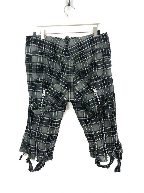 Buy Vintage 90s Milkboy Bondage Punk Checkered Short Pants Multi 