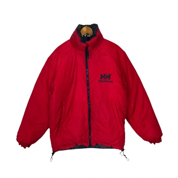 Vintage 90s Vintage Red Spellout Helly Hansen Dow… - image 2