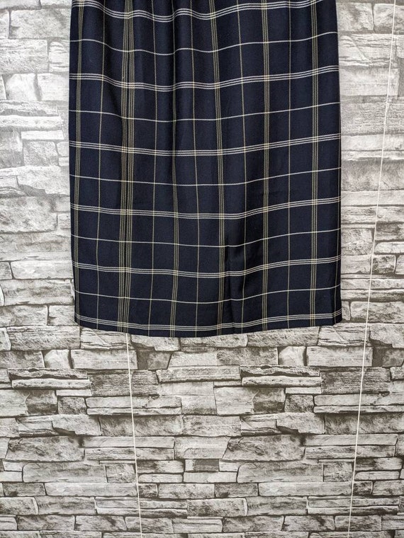 Vintage 90s Burberrys Midi Skirt Formal School Gi… - image 3
