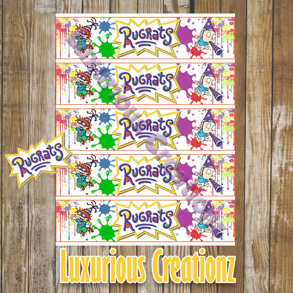 Digital Download-printable-rugrats Water Label - Etsy