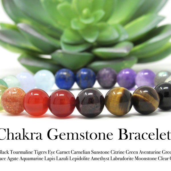 Gemstones MIx 7 Chakra Lava Bracelet At Rs 65/piece In Jaipur | ID - Foto 14