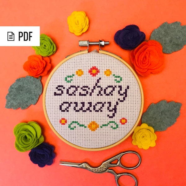 PDF Sashay Away Cross Stitch Pattern Download