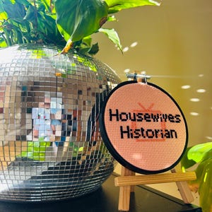 Housewives Historian Cross Stitch