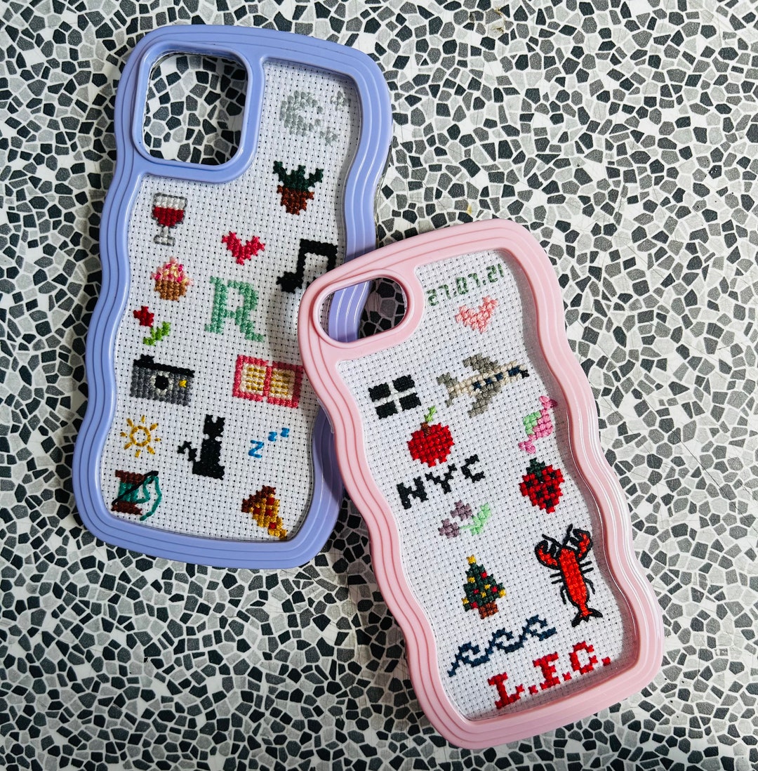 Custom Cross Stitch Phone Case Etsy UK
