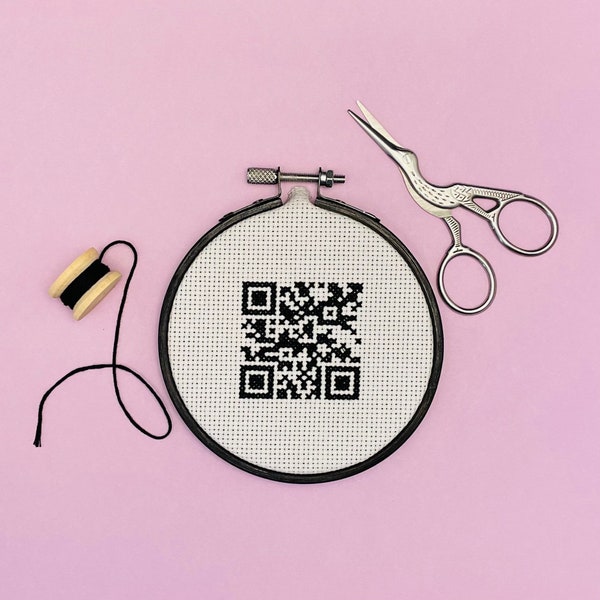 Custom QR code Cross Stitch