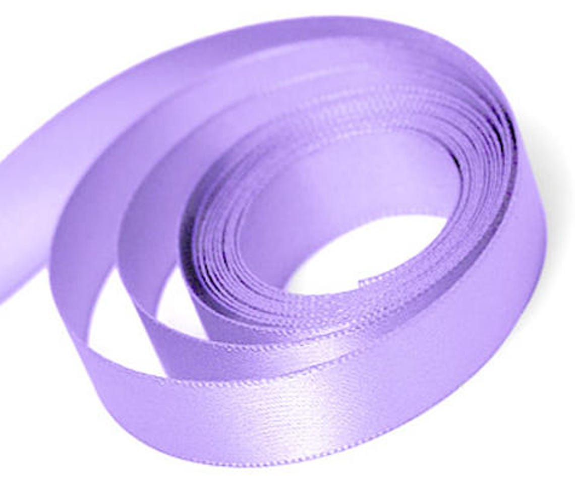 Lavender Satin Ribbon available in 2 ribbon widths 15mm 23mm Etsy