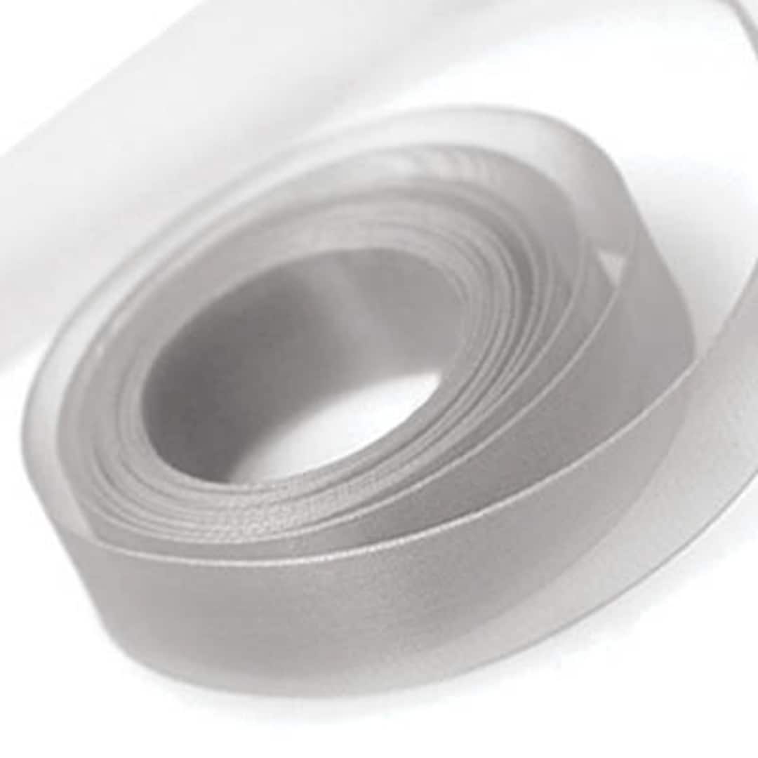 Silver Ruffle Ribon Silver Chiffon Ribbon 23mm Wide X 91 Metre Roll - Etsy UK