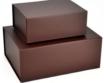 Chocolate Brown Magnetic Gift Boxes in 2 sizes