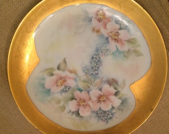 1910 Limoges Porcelain Hand Painted Plate