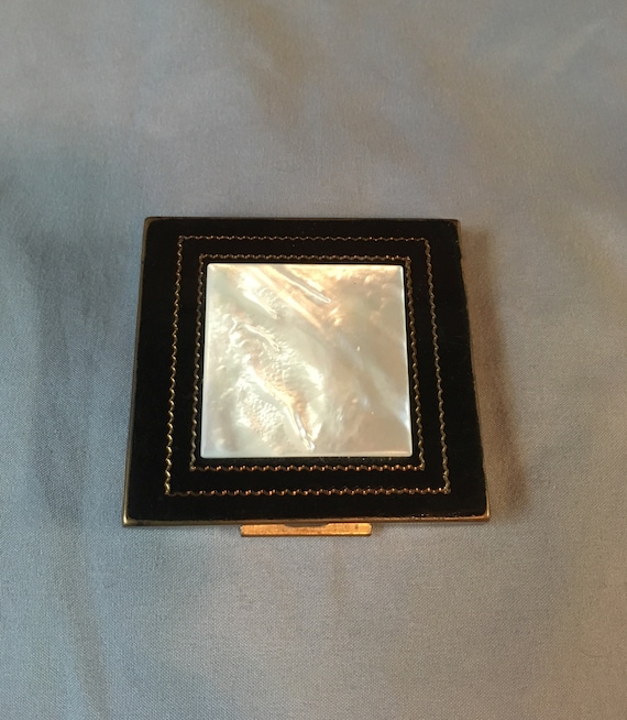 Vintage 1950's Shields Mother of Pearl and Black … - image 1