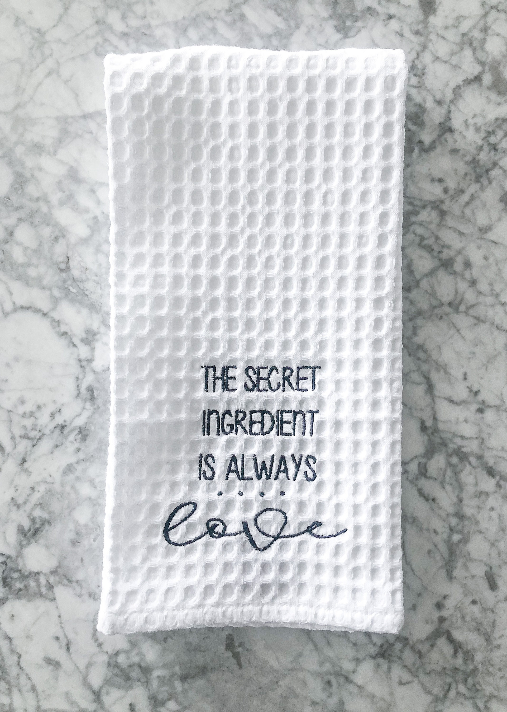 The Secret Ingredient is Always Love Personalized Embroidered Etsy