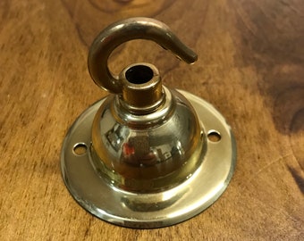Polished Brass Ceiling Hook Rated To 20 Kg chandelier lighting shades