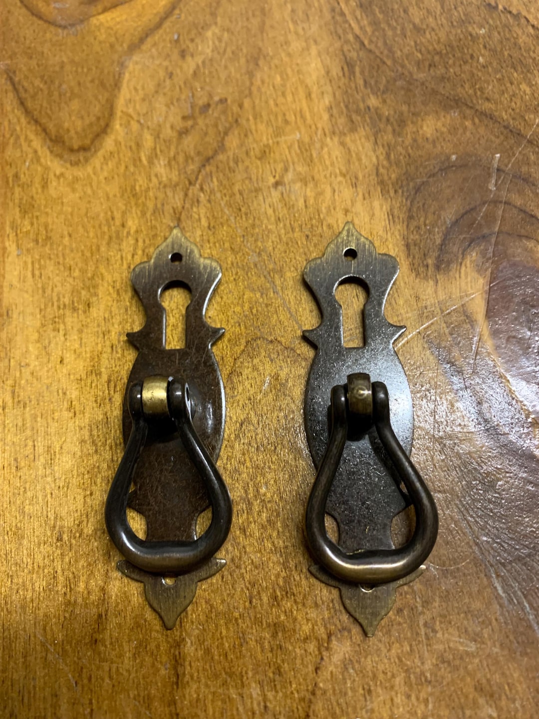 Escutcheon With Handle Antiqued Style Metal Doors Drawers 4 Pairs - Etsy