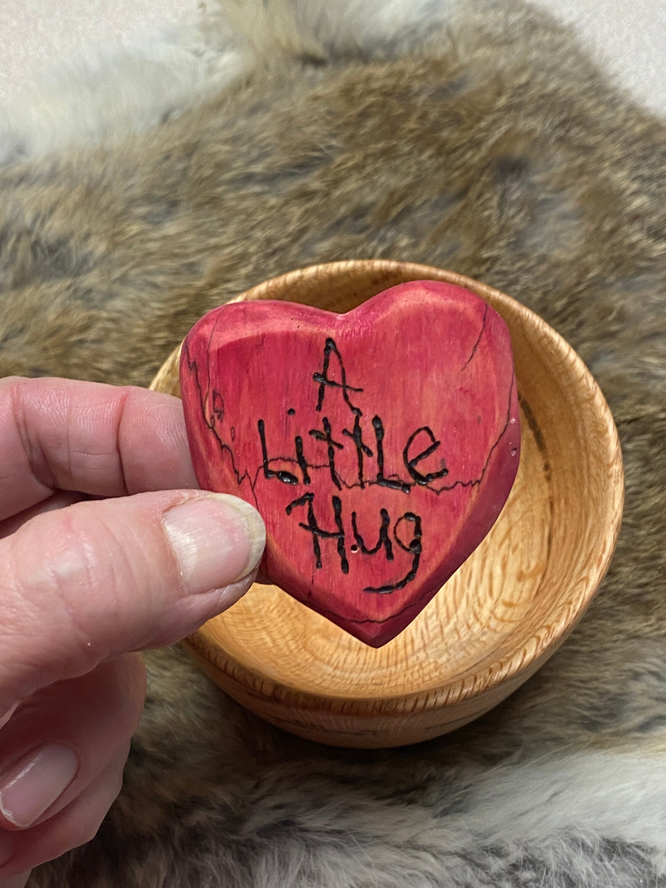 Handgemachte Holz Spruch Herzen Handwerker Hand gedreht Etsy