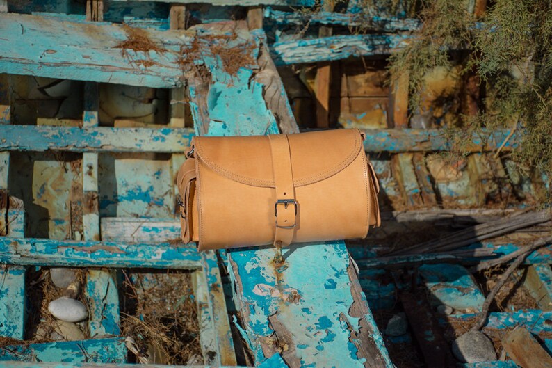 Cylinder Bag Leather Barrel Bag Purse Handmade in Greece Etsy
