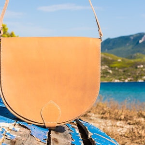 Ledersatteltasche Tan Ledertasche Damen Schultertasche Leder Schulranzen Tasche Sommer Tasche Satteltasche Geldbörse