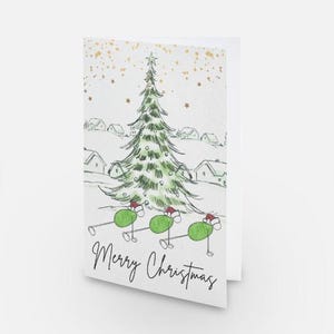 Pilates Weihnachtskarte - "Plank Your Way to a Merry Christmas!"