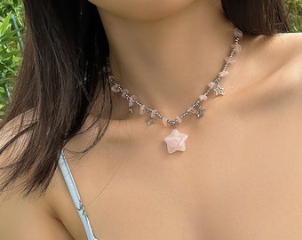 Bohemia Star Tassel Turquoise Stone Choker Necklace