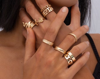 gold set of rings