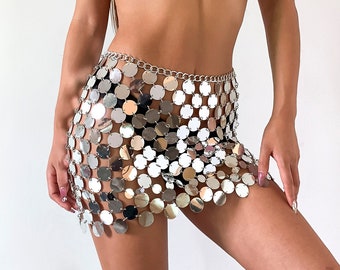 glitter sequin skirt