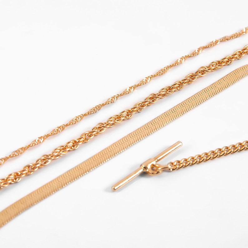 Minimalist Y Necklaces for Women Girls Boho Stick Bar Choker Necklace Multi-layer Bar Pendant Necklaces