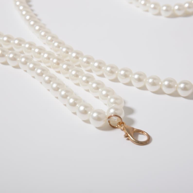 Multilayer Natural Pearl Sash Natural Pearl Waist Chain Etsy