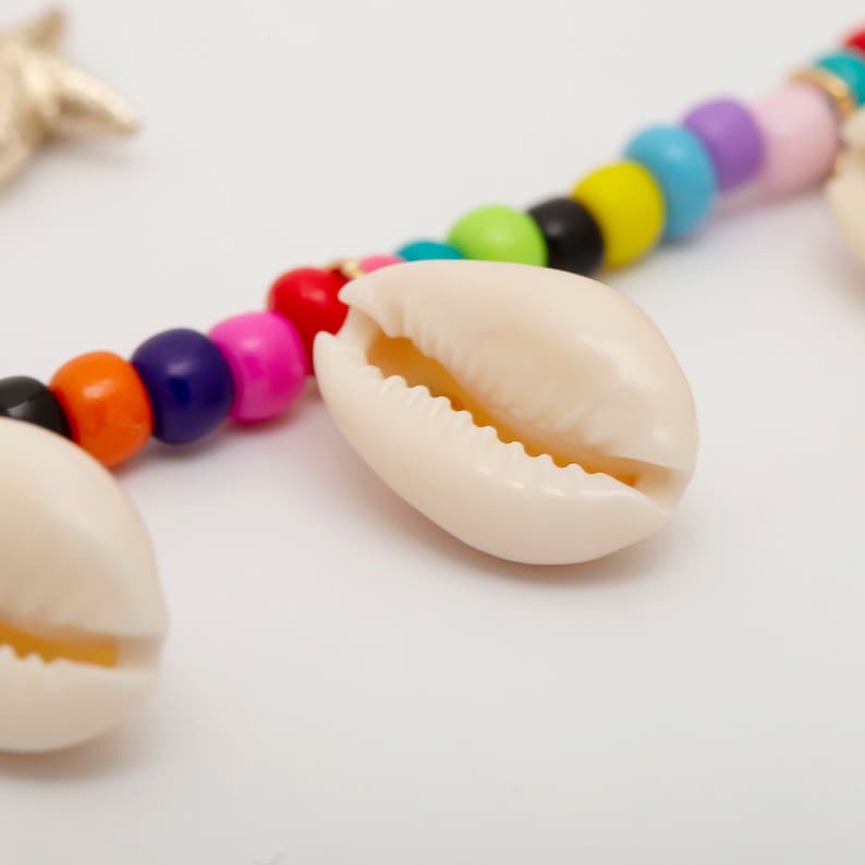 Hawaiian Jamaican Style Cowry Anklet Natural Cowrie Beads Shell Anklet Boho Conch Pendant Beach Foot Jewelry