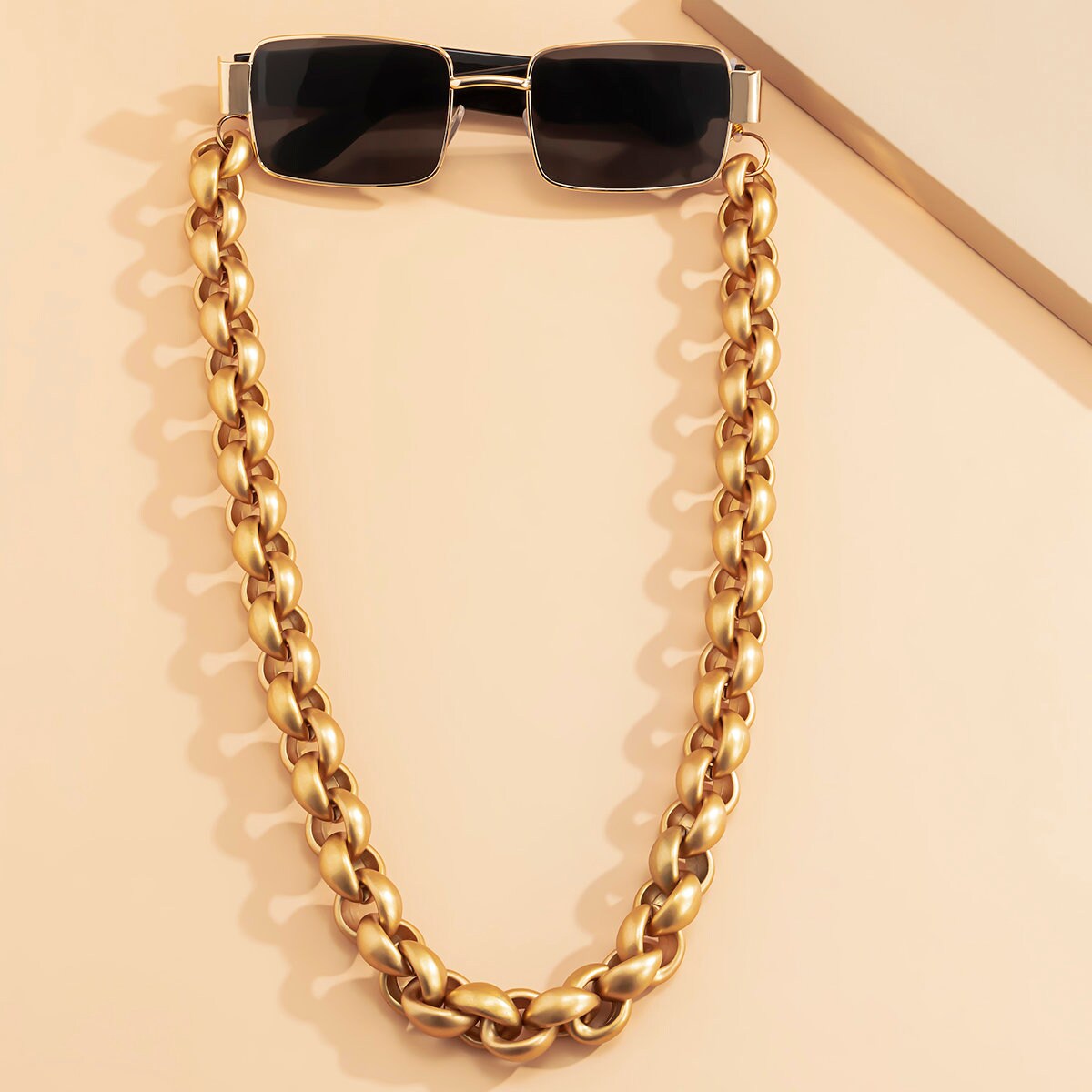 Chunky Gold Tone Sunglasses Chain