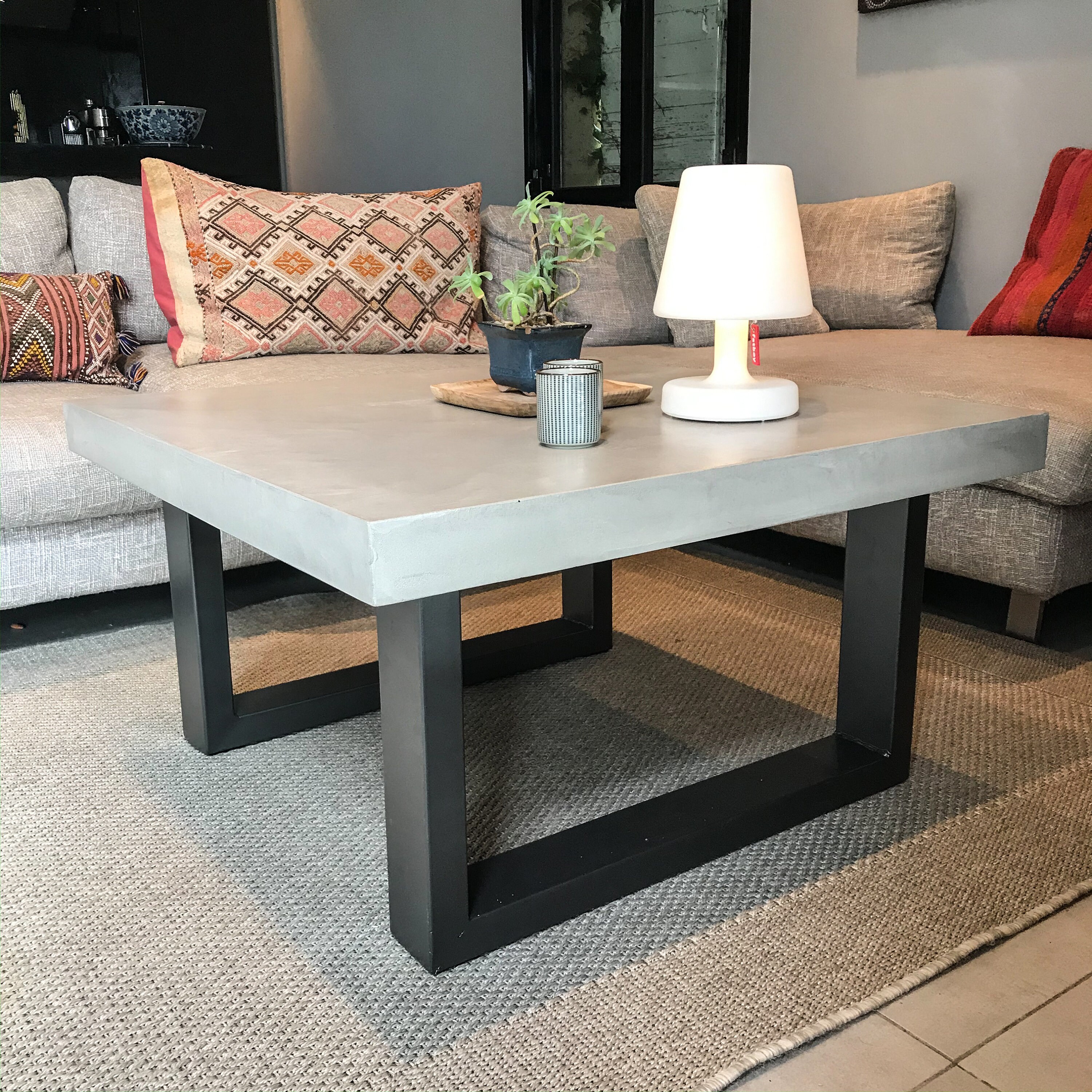Table Basse Béton Ciré