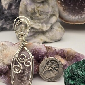 Gem Lepidolite Dreamveil Pendant - Handcrafted image 6