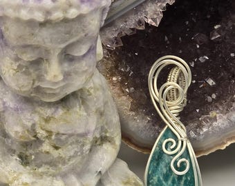 Colgante Amazonite Seaglow - Hecho a mano