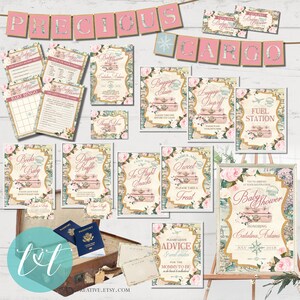 TRAVEL BABY SHOWER Custom Favor Tags 3.5 x 1.75, Precious Cargo Baby Shower Tag image 3