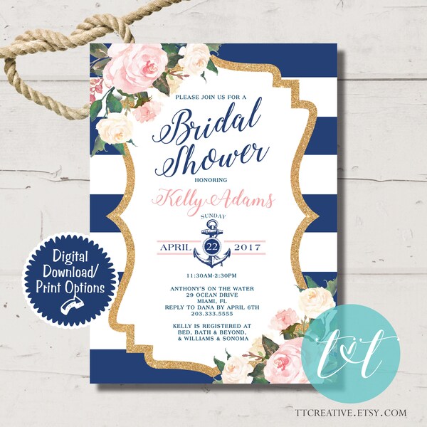 Nautical Bridal Shower - Etsy