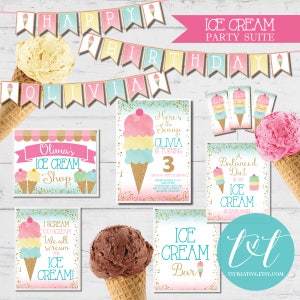 I Scream You Scream Sign 8x10, Instant Download ICE CREAM PARTY Decor Sign image 2