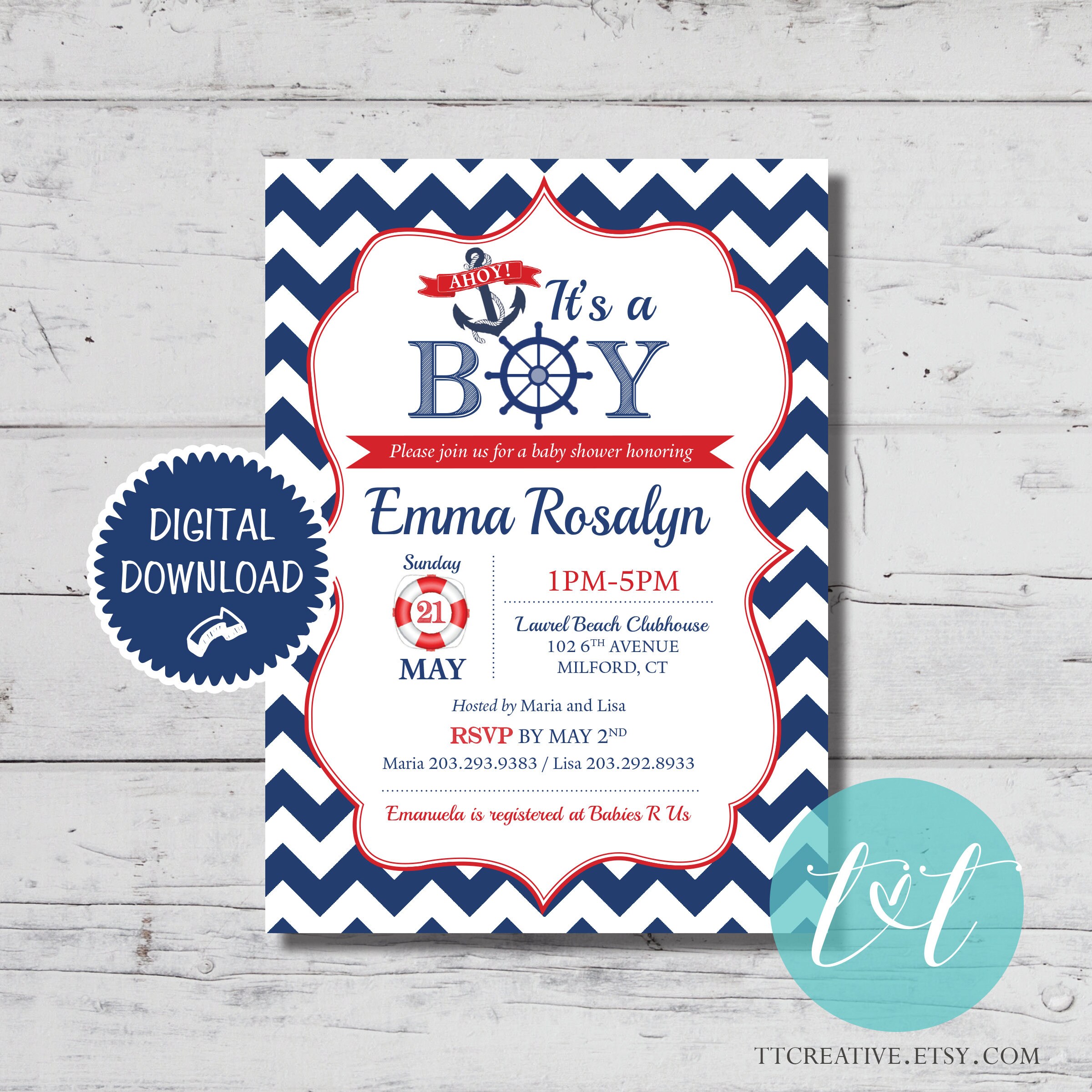 Paper & Party Supplies Paper Nautical Baby Shower Ahoy It's a Boy Game