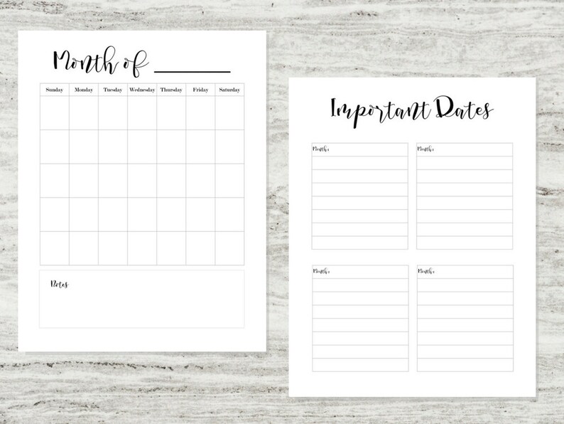 Semester Planner | College Planner | Semester Printable | College ...
