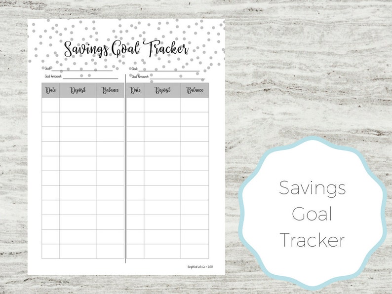 Savings Printable Set | Savings Printables | Saving Money | Budget ...