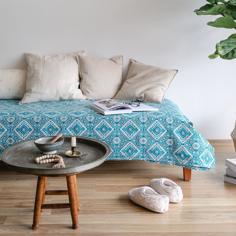 Boho Bedspread - Etsy