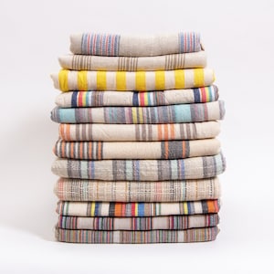 Juego de toallas turcas personalizables, toalla de baño de lino y algodón, pareo fouta bohemio, manta de picnic a rayas, toalla de playa ligera y manta turca.