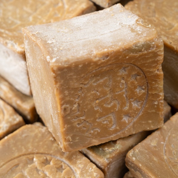 Pain de savon d'Alep pur, fabrication traditionnelle, zéro déchet, bon pour toutes les peaux, fabriqué à la main, savon turc végétalien, ingrédients naturels