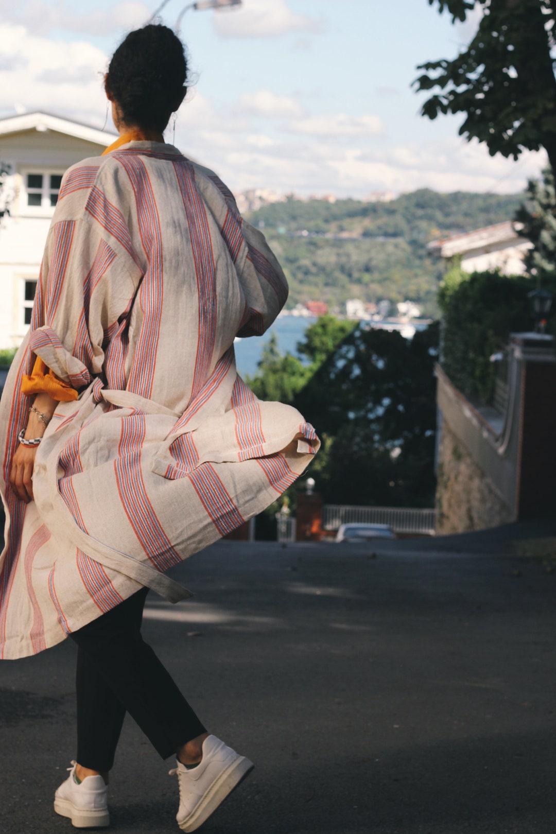 Lightweight Natural Cotton Bathrobe Colorful and Soft Etsy