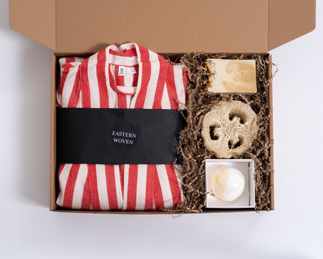 Personalized Robe Gift Box Self Care Package for Her Etsy