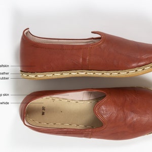 Leren slip-ons, Jemenitische Turkse schoenen, handgestikte loafers, platte damesschoenen, uniek verjaardagscadeau