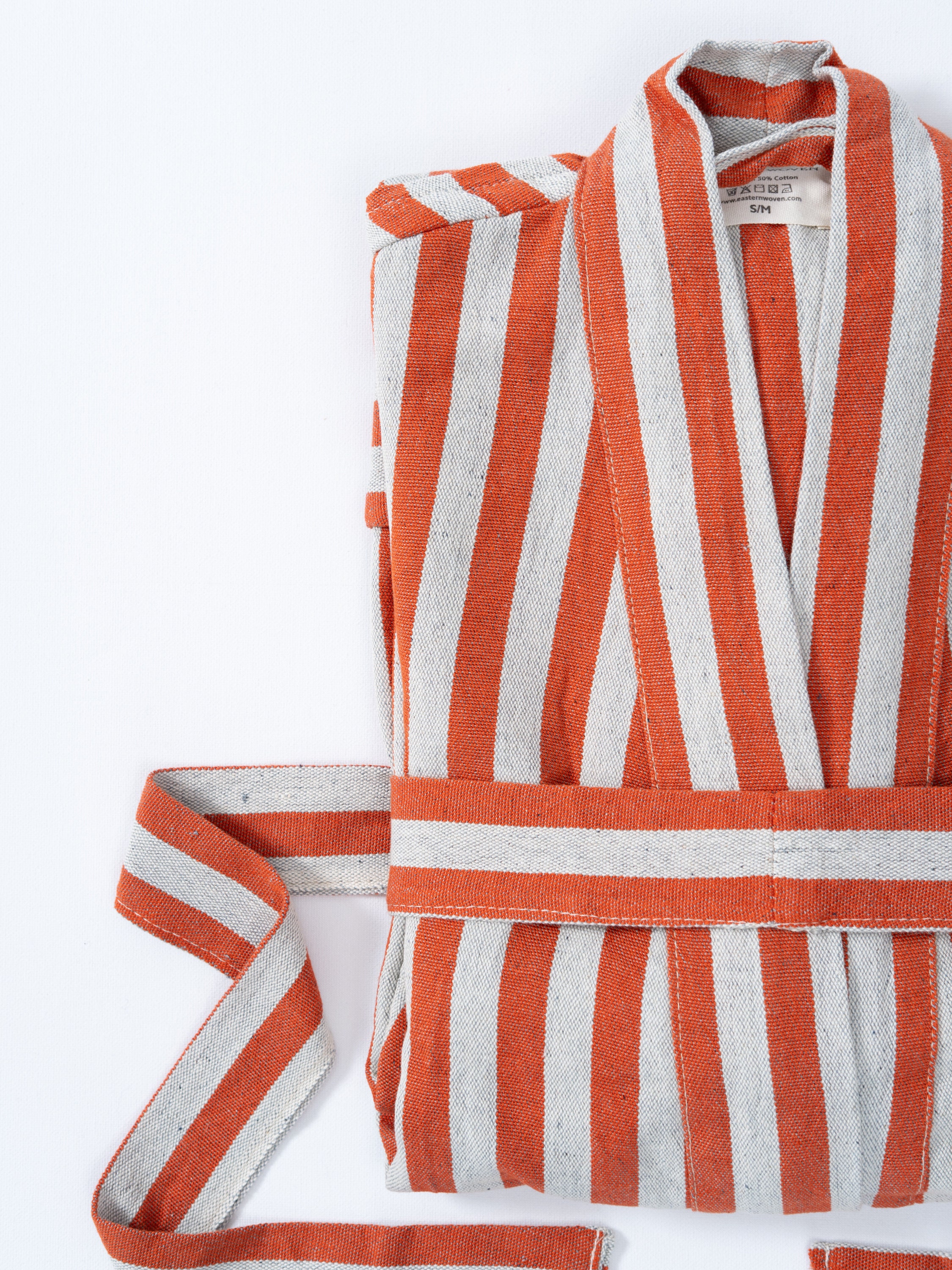 Red Striped Robe Clearance-bohemian Lightweight Bathrobe, Red Stripe Robe, Boho Gift Set ...